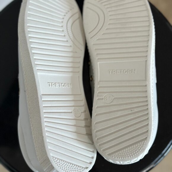 Tretorn Nylite Plus Leather Sneakers in White Leopard - Picture 9 of 15